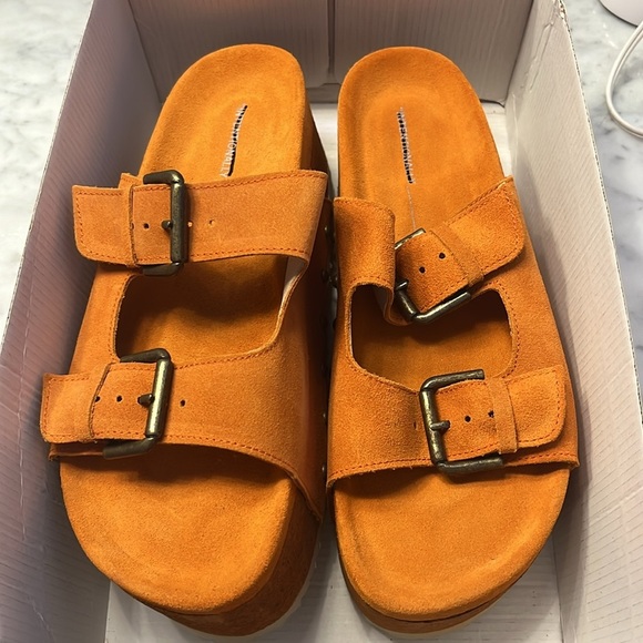 Free People x Intentionally Rule Breaker Flatform Sandals Size 9.5 NIB - Picture 5 of 12